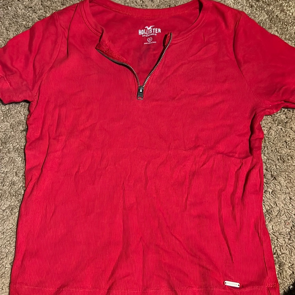 Hollister Red Crop Top
